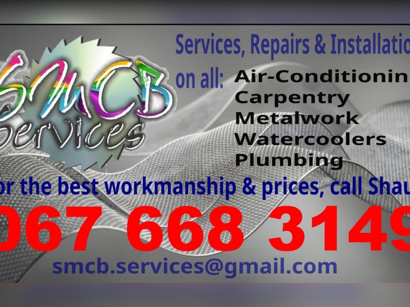 SMCB Services - air-conditioning, carpentry, metalwork, watercoolers and plumbing in Klerksdorp